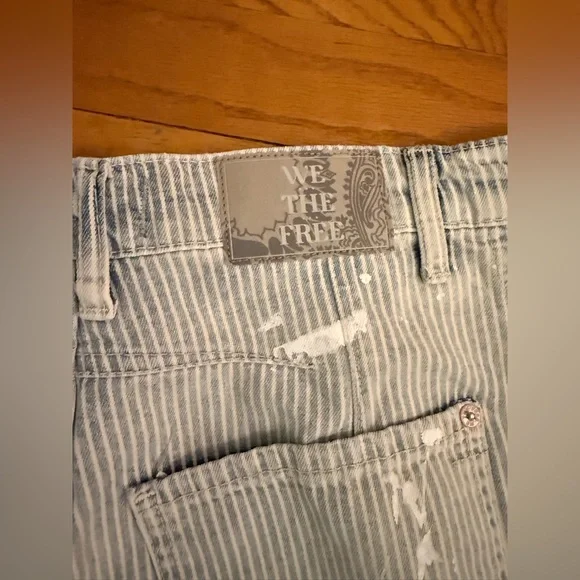 NWT- Free People- We the Free- good luck barrel railroad stripe - Picture 5 of 5